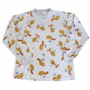 Alain Laurentini Light Gray Vintage Tweety Sweatshirt